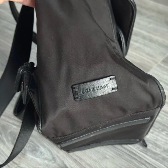 Cole Haan ZeroGrand Nylon & Leather Backpack – Black - Picture 7 of 8
